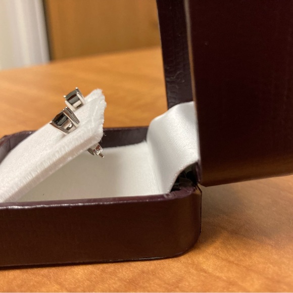 Black Diamond Earrings - Picture 2 of 2